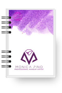 agenda morada, agenda en tonos morados, Diseño morado de agenda personalizada