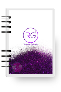 agenda morada, agenda en tonos morados, Diseño morado de agenda personalizada